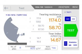 DIGITAL AUTOMATIC TEAR TESTER (Elmendorf Type) (DEA-100) - IDM