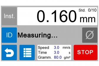 ELECTRIC PLASTIC FILM MICROMETER (MU-20PFL / MU-20PFR) - IDM