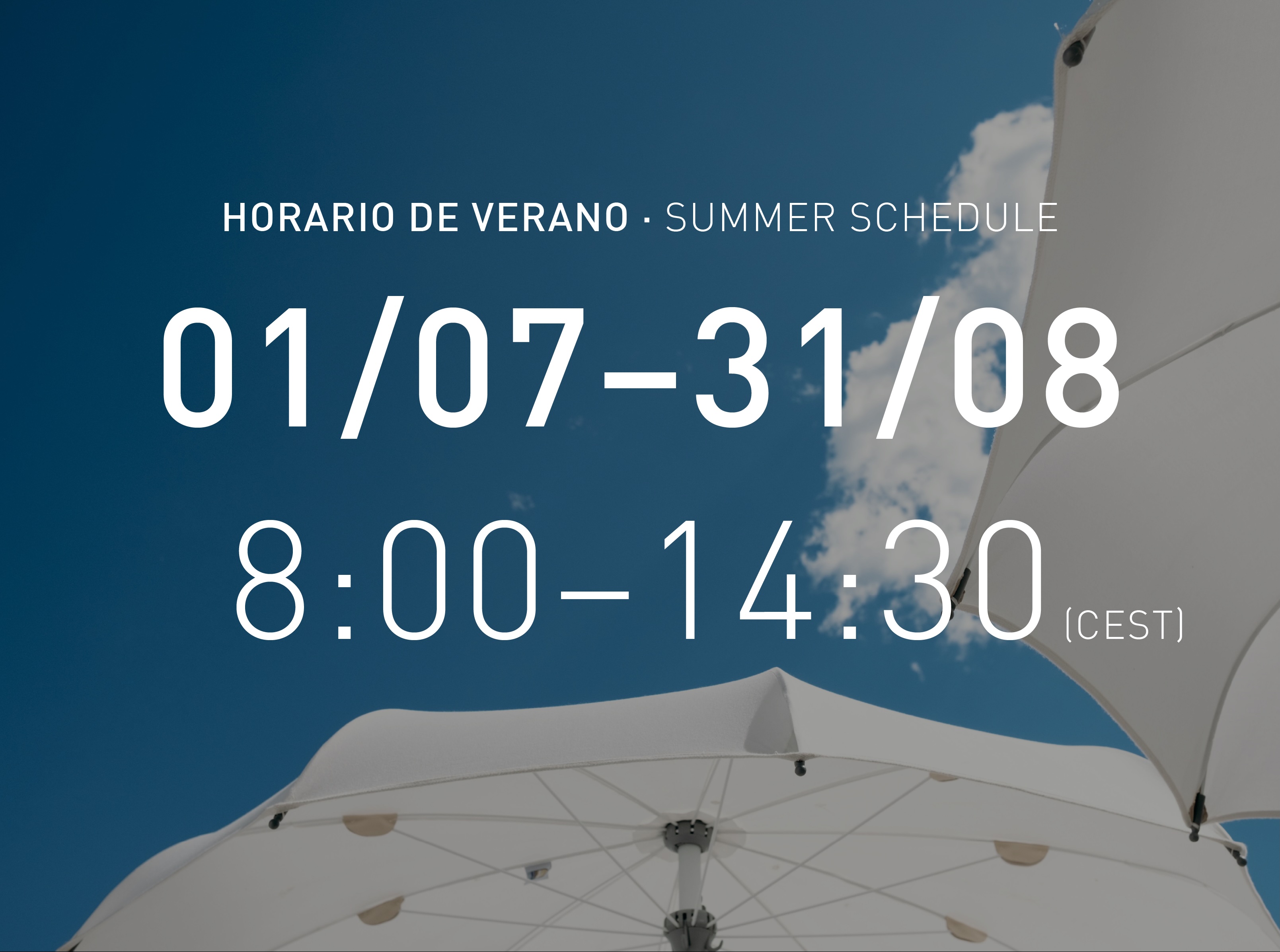 HORARIO DE VERANO