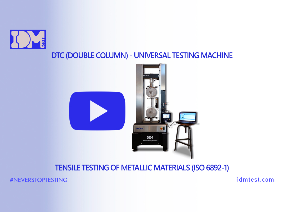 ⛓️ Ensayo de tracción de materiales metálicos con nuestra Máquina Universal de Ensayos DTC-100.